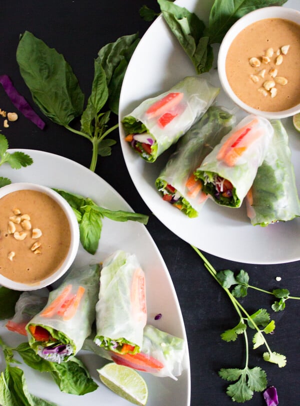 Vegan Salad Spring Rolls | Pass Me Some Tasty