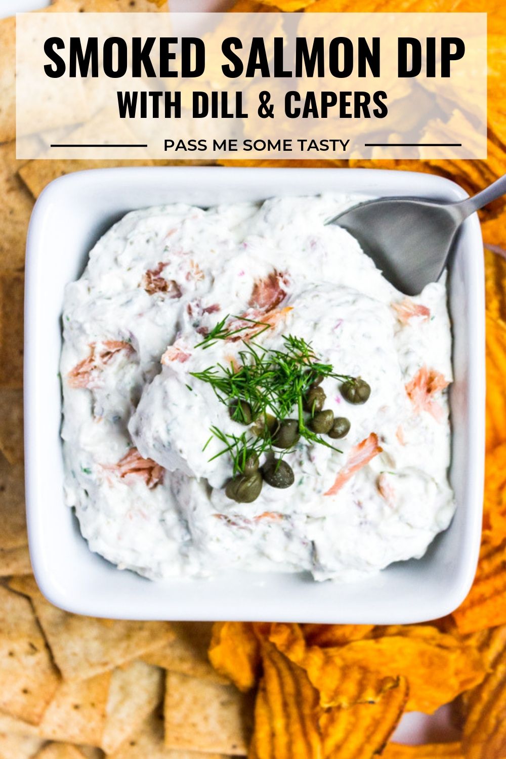 Smoked Salmon Dip with Dill & Capers Pass Me Some Tasty