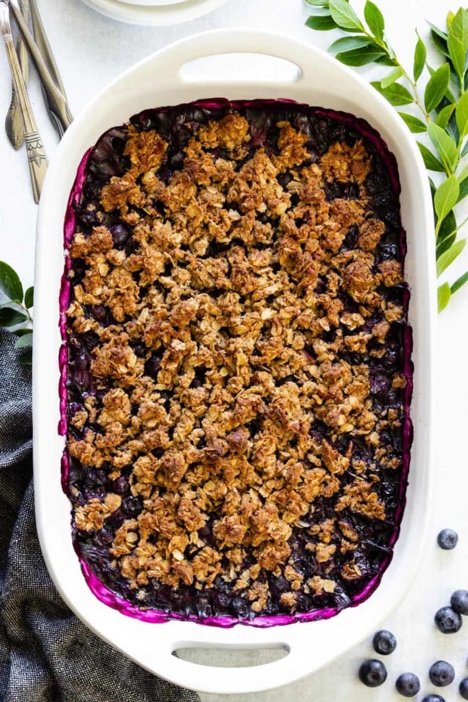 GlutenFree Blueberry Crisp Pass Me Some Tasty