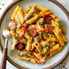 One Pot Creamy Cajun Sausage Pasta-image