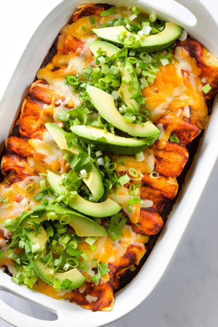 Chicken Enchiladas with Red Sauce Pass Me Some Tasty